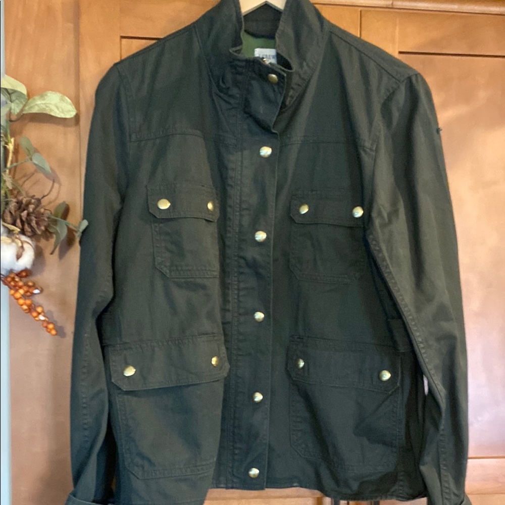 Women's Dark Green Utility Jacket - Unbranded